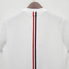 Thom Browne Classic Back Logo T-Shirt with Three Stripes for Women White 153570496 [P]