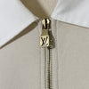 LOUIS VUITTON Embellished Logo Half-Zip Polo Sweatshirt Beige 161835411 [P]