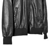 Brunello Cucinelli Lambskin Leather Bomber Zip-Up Varsity Jacket Black 42 161835440 [P]