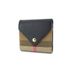 BURBERRY 財布 80731451 ブラック レザー ファブリック リラ 143736277 [P]