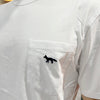 MAISON KITSUNE Navy Fox Patch Pocket T-Shirt mit Kurzarm 4 Farben (HM00136KJ0008) 123776159 [P]