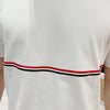 THOM BROWNE Kurzarm-T-Shirt mit Streifen in Weiß (MJS221A J0058 100) 123479219 [P]
