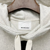 Isabel Marant MILEY Velour Logo Hoodie Ecru 123480653 [P]