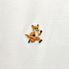 MAISON KITSUNE Speedy Fox Patch Comfort T-Shirt kurzarm Weiß (P100) MM00125KJ0008 123480114 [P]
