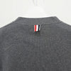 THOM BROWNE 4-Bar Strickjacke mit diagonaler Borte in Mid Gray 123467478 [P]