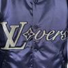 LOUIS VUITTON Crystal Logo Baseball Bomberjacke Naval 48 156825931 [P]