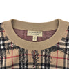 BURBERRY メンズ スクリブル ノバ チェック メリノ ウール ニット セーター ベージュ 160158652 [P]
