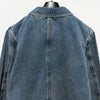 AMI コットンジッパーデニムジャケットハートロゴ480 (HJK835 DE0046 480) 153570505 [P]