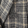 Miu Miu Double Breasted Plaid Wool Coat Ebony 44 161290184 [P]
