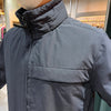 STONE ISLAND プラッドパターンプリマロフトパディングジャケットネイビー stamp: 771540627 V0020 123360607 [P]
