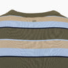 AMI Oversized Khaki Stripe T-Shirt 161831937 [P]