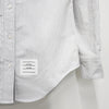 Thom Browne Women's Stripe Oxford Shirt in Medium Grey 150277999 [P]