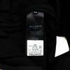 BALMAIN Schwarz gemischter Langarm Kleid mit goldenen Doppelknöpfen und Streifen Damenkleid aa62355 156027015 [P]