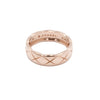 CHANEL 18K Beige Gold Quilted Small COCO CRUSH Ring Ring - Size 23, 24 aa63721 156607646 [P]