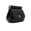 CHANEL AP3005 ブラック パテントレザー ミニ フラップ ゴールドチェーン ショルダーバッグ 兼 クロスバッグ aa64644 157108999 [P]