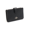 Coach Black Silver Logo Medium Corner Zip Women’s Wallet 56562 152316469 [P]
