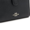 Coach Black Silver Logo Medium Corner Zip Women’s Wallet 56562 152316469 [P]