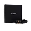 CHANEL Black Elastic Crystal Gold-tone CC Women's Belt 22 Season aa64924 157339649 [P]