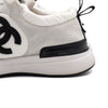 CHANEL ホワイトスウェードナイロンCC女性スニーカー G37122 157398902 [P]
