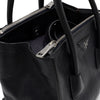 Prada Black Glazed Calf Double Tote Shoulder Bag 2625 157586929 [P]