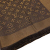 LOUIS VUITTON ブラウンシルク混合モノグラムシャインショールスカーフ aa65459 157917063 [P]