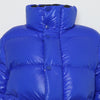 Moncler Blue Big Logo Patch Dervaux 14 Junior Women's Padding Jacket aa65771 158414542 [P]