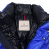 Moncler Blue Big Logo Patch Dervaux 14 Junior Women's Padding Jacket aa65771 158414542 [P]