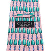 GUCCI Rosa Spatenmuster 100% Seidenkrawatte aa65944 158416862 [P]
