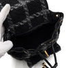 CHANEL Black Wool Tweed Gold Metal Chain CC Pocket Duma Backpack AS3615 159088226 [P]