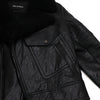 Neil Barrett Black Lambskin Shearling Lined Big Pocket Leather Women's Jacket NPE388C 159301572 [P]