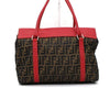 Fendi Canvas Red Leather Seleria Tote Bag and Shoulder Bag 8BR449 159481632 [P]