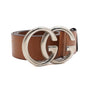 GUCCI Brauner Riemen mit doppelter G-Spange Herren-Gürtel 259982 160966957 [P]
