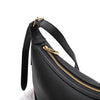 CELINE HELOISE Kleine Schultertasche aus schwarzem, genarbtem Leder 117253FLH 163086899 [P]