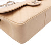CHANEL Beige Caviar Classic Large (Jumbo) Silver Chain Shoulder Bag A58600 163155390 [P]