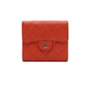 CHANEL Red Caviar Gold CC Small Flap Wallet A82288 162953556 [P]