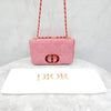 DIOR カロ ショルダーバッグ ミディアム デニム ブライトピンク M9242WTJF 5265 163156207 [P]