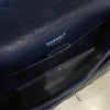 CHANEL Classic Large Caviar Flap Bag Navy Silver 9109 163156006 [P]