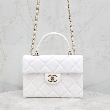 CHANEL 24P CC Logo Retro Twist Medium Top Handle Bag AS4711 6479 14962334 [P]
