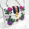 GUCCI Blumenstickerei Dreistreifen Top-Handle Schultertasche 8568 163154752 [P]