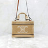 Celine Small Cabas Tie Triomphe Textile Beige 199162EGH 8606 7025898 [P]