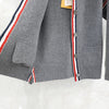 THOM BROWNE ウール カシミア コットン ループ バッグ ワーク ジャケット ライト グレー 36 5972 163158879 [P]