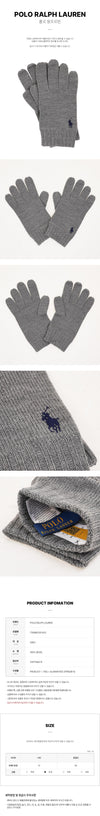 POLO RALPH LAUREN Herren Logo Wolle Handschuhe 162371177 [P]