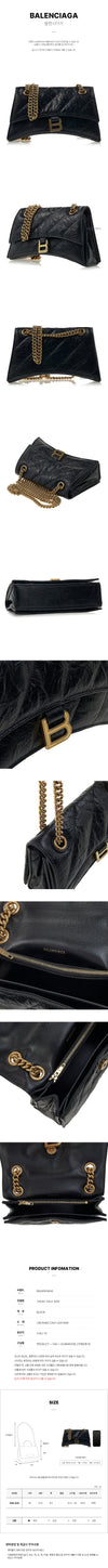 BALENCIAGA Kreuzschulter Kettenhandtasche 716351 210J1 1000 99022571 [P]