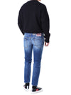 DSQUARED2 フォトレザーパッチディストロイドデニムパンツ 121654769 [P]