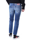 DSQUARED2 フォトレザーパッチディストロイドデニムパンツ 121654769 [P]