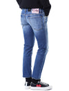 DSQUARED2 フォトレザーパッチディストロイドデニムパンツ 121654769 [P]