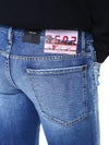 DSQUARED2 フォトレザーパッチディストロイドデニムパンツ 121654769 [P]