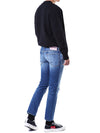 DSQUARED2 フォトレザーパッチディストロイドデニムパンツ 121654769 [P]