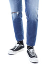 DSQUARED2 フォトレザーパッチディストロイドデニムパンツ 121654769 [P]
