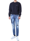 DSQUARED2 イラストパッチマルチディストロイドライトデニムパンツ/71LB1168 S30664 470 121654763 [P]